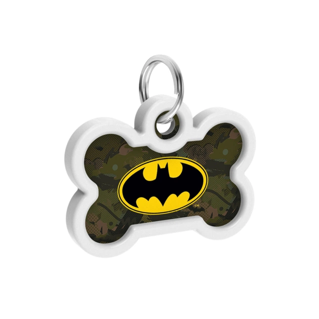 Адресник для животных WAUDOG Smart ID с QR паспортом "Бэтмен зеленый" кость 40х28 мм (0640-1002) - изображение 4