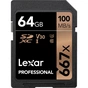 Карта пам'яті Lexar 64GB SDXC class 10 UHS-I U3 V30 667x Professional (LSD0667064G-BNNNG) - зменшене зображення 1