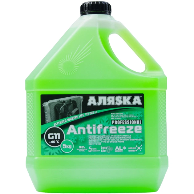 Антифриз Аляsка -40 G11 зелений 5л (5062) - зображення 1