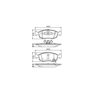 Гальмівні колодки Bosch 0 986 494 537 зображення 1