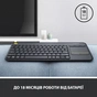 Клавіатура Logitech K400 Plus Touch Wireless UA Black (920-007145) - зменшене зображення 7