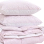 Ковдра MirSon Набір №2153 Bio-Pink Зима 50% пух 155х215 + подушки (2200003024951) - зменшене зображення 1
