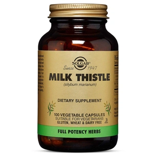 Травы Solgar Расторопша, Milk Thistle, 100 вегетарианских капсул (SOL03972) изображение 1