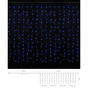 Гирлянда Delux Curtain С 240LED 2х2 м синий/прозрачный IP20 (90017993) - уменьшенное изображение 2