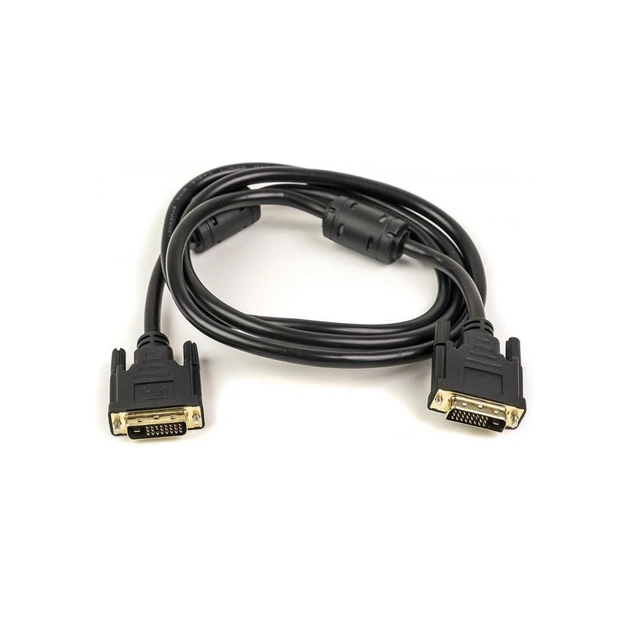 Кабель мультимедійний DVI M to DVI M 1.5m 24+1pin ferrite PowerPlant (CA910854) - зображення 1