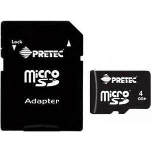 Карта пам'яті Pretec 4GB microSD Class 4 (STY04G-SA) зображення 1