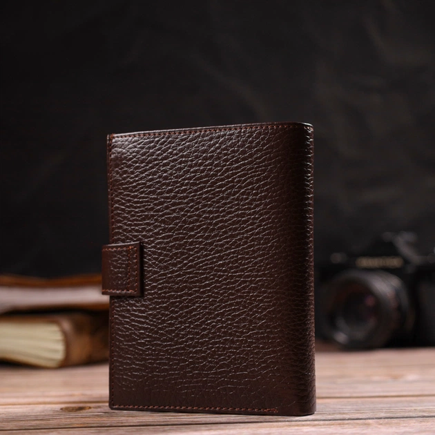 Гаманець Canpellini З натуральної шкіри Флотар Коричневий (21737) - зображення 10