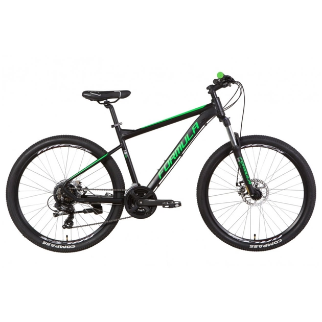 Велосипед Formula 26" F-1 DD рама-13" 2021 Black/Green (OPS-FR-26-511) - зображення 1