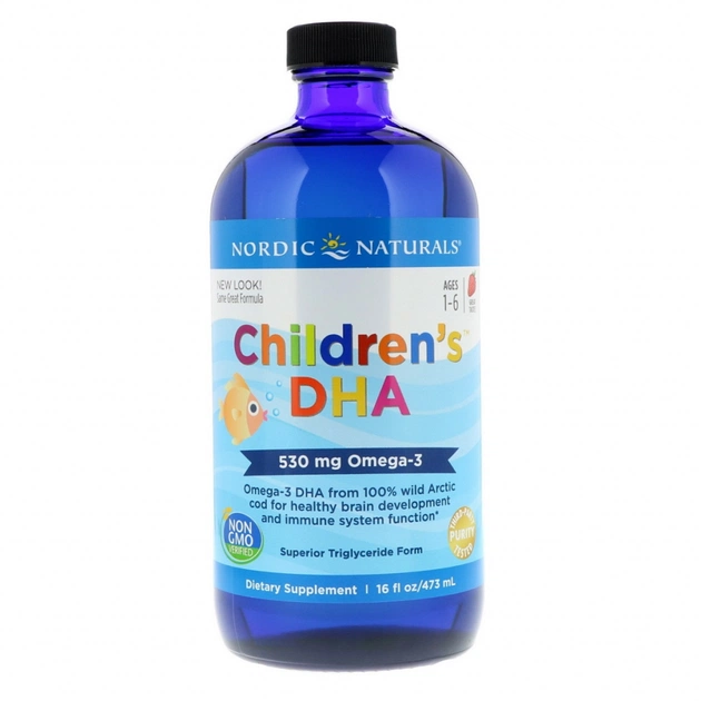 Жирні кислоти Nordic Naturals Риб'ячий жир (ДГК) для Дітей, зі Смаком Полуниці, Children's (NOR-02724) - зображення 1