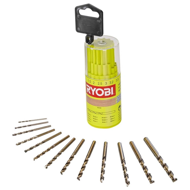 Набір свердл Ryobi по металу RAK13HSS 13шт (5132004523) - зображення 1