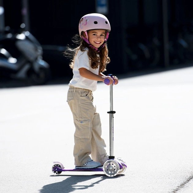 Самокат Micro Mini Deluxe Fairy Glitter LED Пурпуровий (MMD207) - picture 8