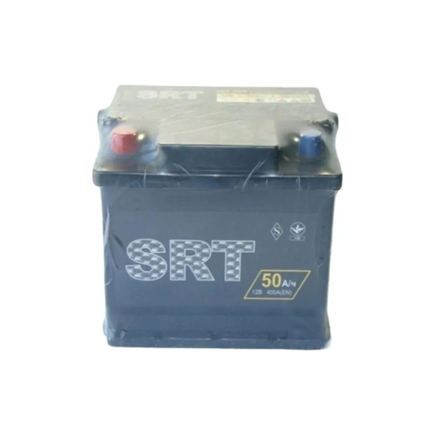 Аккумулятор автомобильный SRT 6СТ-50АЗ (1) (+/-) (L1) 400А 12V (E) - изображение 1