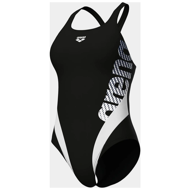 Купальник Arena Stripeflo Swimsuit Swim Pro Ba 011175-551 чорний, білий 42 (3468337721543) - зображення 6