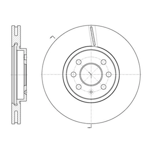 Гальмівний диск REMSA 6685.10 зображення 1