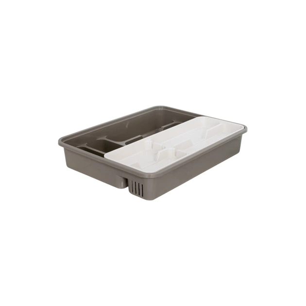 Органайзер для столових приборів Алеана зі вставкою какао/біла троянда (алн 167402/какао/біла роза) - picture 1