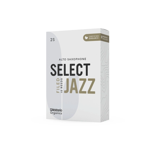 Тростина для саксофона D'Addario Organic Select Jazz - Alto Sax Filed 2S - 10 Pack (ORSF10ASX2S) - picture 1