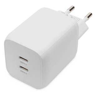 Зарядний пристрій Digitus 2xUSB-C PD65W GaN (DA-10063) зображення 1