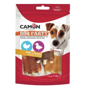 Ласощі для собак Camon Реберця качки та курки На кальцієвій кісточці 14 шт 98 г (AE902) зображення 1
