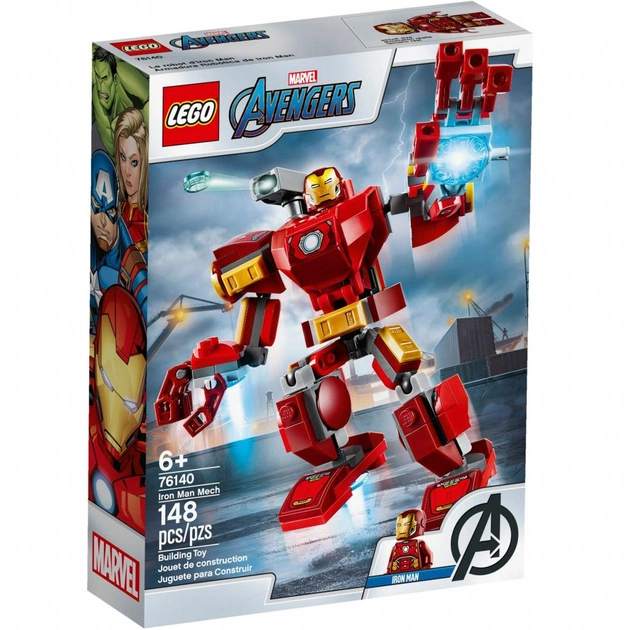 Конструктор LEGO Super Heroes Marvel Comics Робокостюм Залізної Людини 148 деталей (76140) - зображення 1