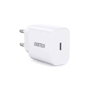 Зарядний пристрій Choetech USB-С 20W PD/QC (Q5004-EU-WH) зображення 1