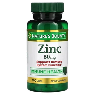 Мінерали Nature's Bounty Цинк, 50 мг, Zinc, 100 каплет (NRT-02060) зображення 1