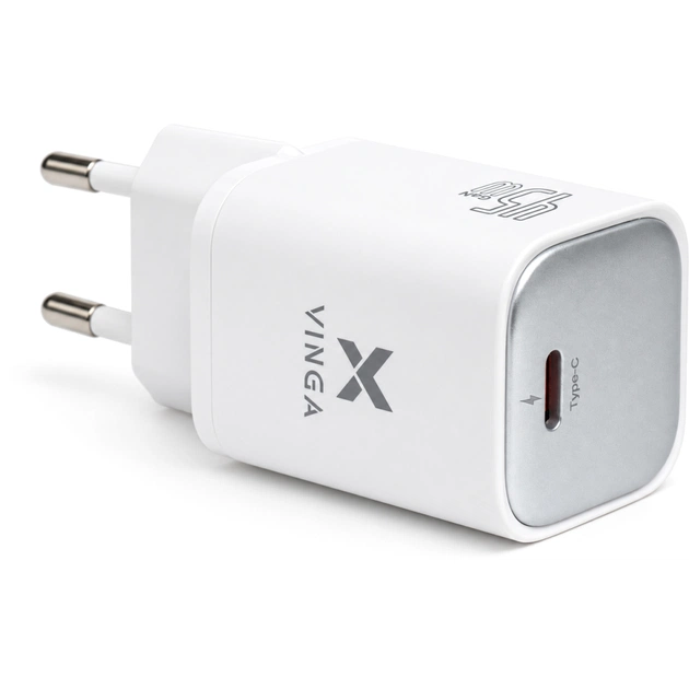 Зарядное устройство Vinga USB-C PD PPS 45W (VCR45CB) - изображение 1