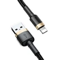 Дата кабель USB 2.0 AM to Lightning 1.0m 1.5A gold-black Baseus (CALKLF-BV1) - уменьшенное изображение 1