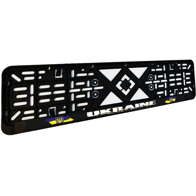 Рамка номерного знака Poputchik "UKRAINE" (24-261-IS) - зображення 3
