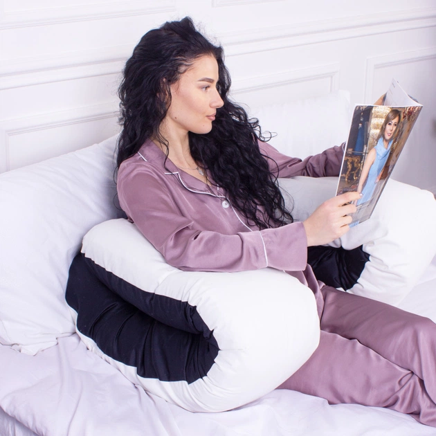 Подушка MirSon для вагітних та відпочинку Delicate Satin №8029 U-подібна Classic (2200006178675) - picture 5