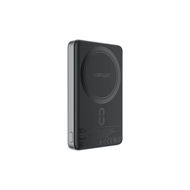 Батарея универсальная Acefast Magnetic Wireless 10000mAh 20W PD, QC/3.0, QI 15W, M12 Black (6974316283393) - изображение 1
