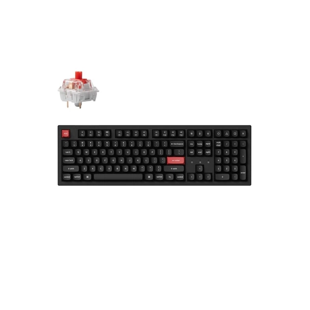 Клавиатура Keychron K10 PRO K pro Red RGB Wireless/Bluetooth/USB-А UA Black (K10P-B1-UA) - изображение 1