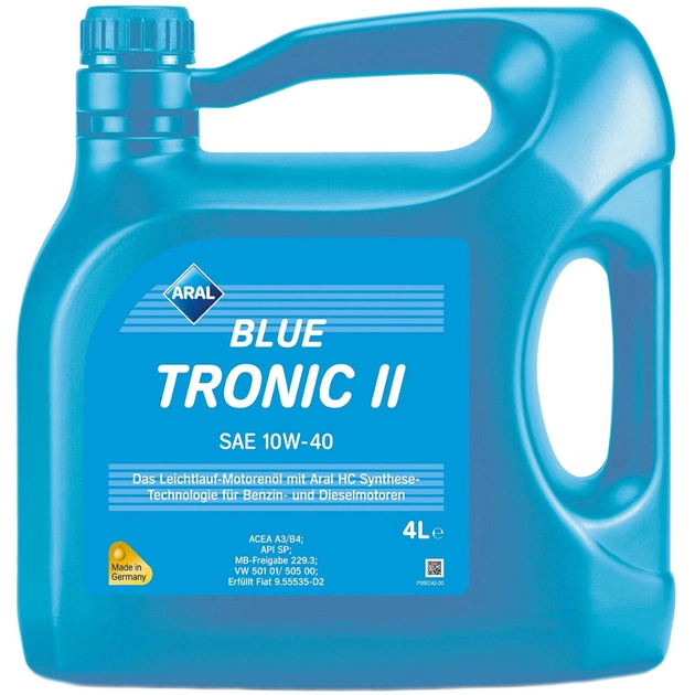 Моторное масло Aral BlueTronic II 10W-40, 4л (74468) - изображение 1