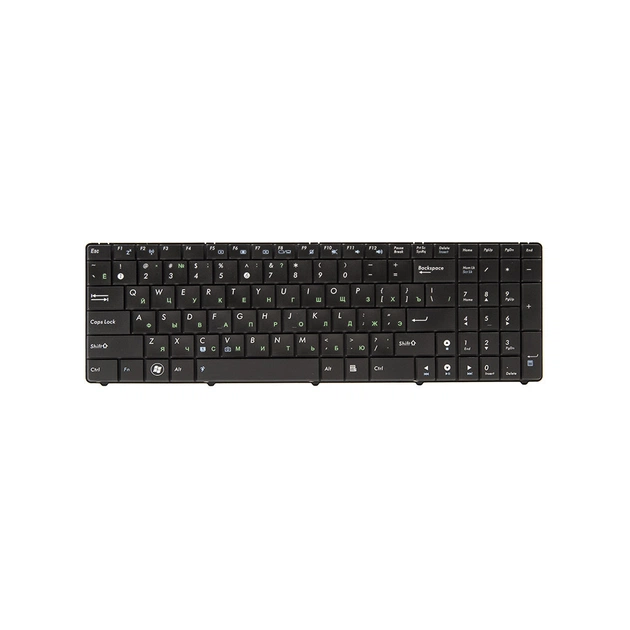 Клавіатура ноутбука PowerPlant ASUS K50, K60, F52 чорна (old design) (KB311705) - зображення 1