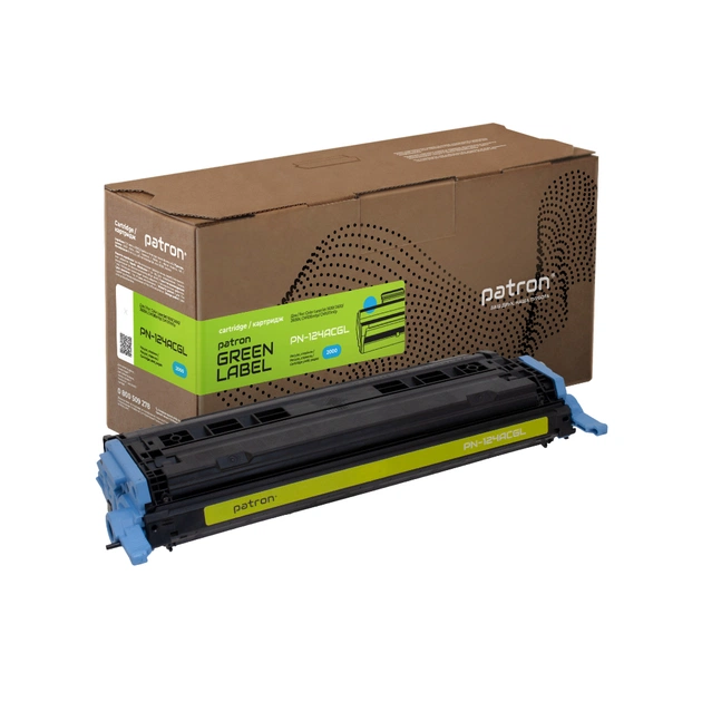 Картридж Patron HP 124A (Q6001A) cyan Green Label (PN-124ACGL) - зображення 1