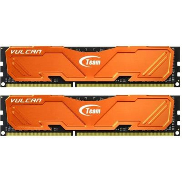 Модуль пам'яті для комп'ютера DDR3 8GB (2x4GB) 1600 MHz Xtreem Vulcan Orange Team (TLAED38G1600HC9DC01) - изображение 1