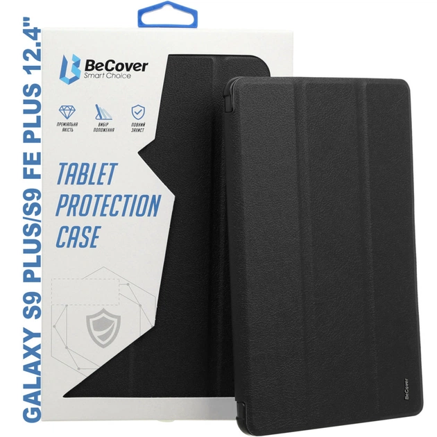 Чохол до планшета BeCover Soft Edge stylus holder Samsung Tab S9 Plus (SM-X810/SM-X816)/S9 FE Plus (SM-X610/SM-X616) 12.4" (710404) - зображення 1