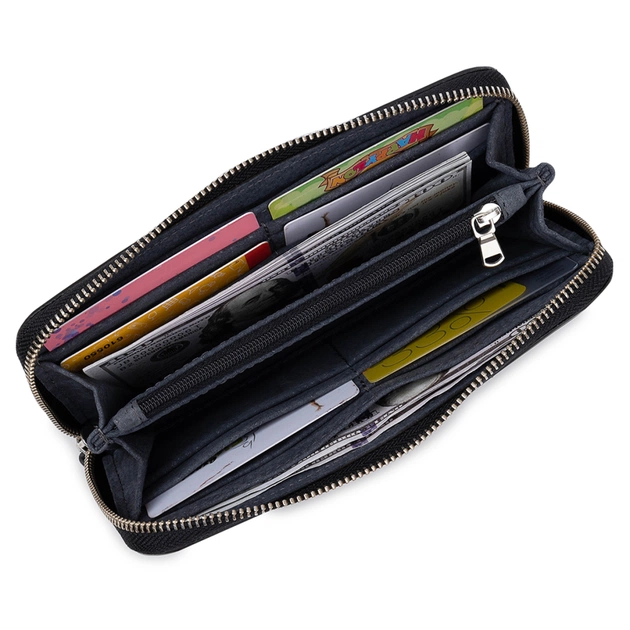 Кошелек Grande Pelle На молнии Черный (11562) - изображение 5