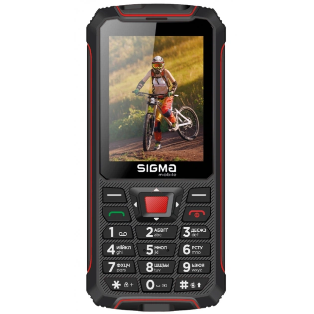 Мобільний телефон Sigma X-treme PR68 Black Red (4827798122129) - изображение 1