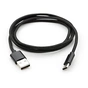 Дата кабель USB 2.0 AM to USB-C 1.0m nylon black Vinga (VCPDCTCNB1BK) - зменшене зображення 5