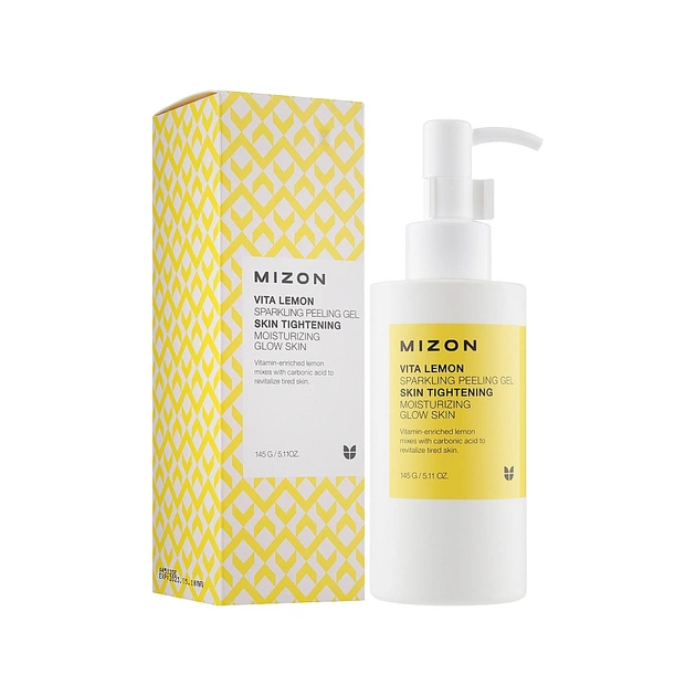 Гель для вмивання Mizon Vita Lemon Sparkling Peeling Gel 145 г (8809663752415) - picture 2