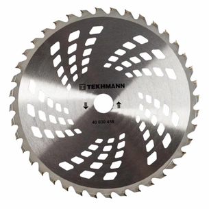 Ніж для тримера Tekhmann до садового тримера 255х25.4 мм 40 ТВС зубців (40030458) picture 1