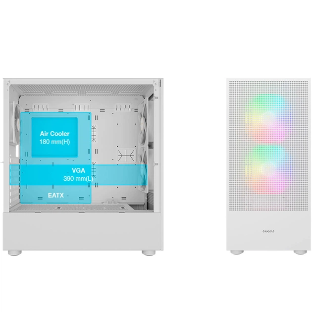 Корпус для ПК Gamdias TALOS M3 MESH WH (4711514500905) - picture 11