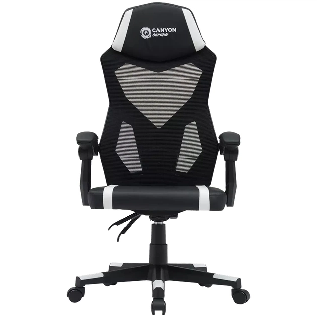 Крісло ігрове Canyon Flow MCH01 Mesh Black/White (CNE-MCH01W) - зображення 1