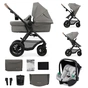 Коляска Kinderkraft 3 в 1 Moov 2 Air Light Gray (KSMOOV02LGR3000) (5902533925940) - зменшене зображення 1