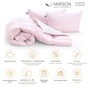 Ковдра MirSon Набір пуховий №2113 Bio-Pink Зима 90% пух 200х220 + подушки 50х70 2 шт м'які (2200003023374) - зменшене зображення 2