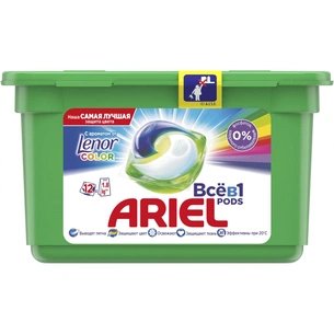 Капсули для прання Ariel Touch of Lenor Fresh 12 шт (8001090758187) зображення 1