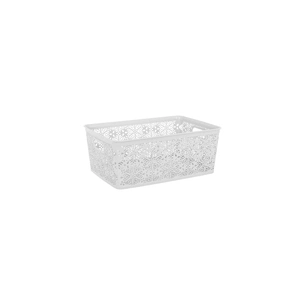 Кошик для зберігання Violet House 0504 4 Ажур White 14 л (0504 4 Ажур W б/кр. 14 л) зображення 1