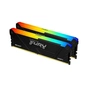 Модуль пам'яті для комп'ютера DDR4 32GB (2x16GB) 3200 MHz FURY Beast RGB Kingston Fury (ex.HyperX) (KF432C16BB2AK2/32) - зменшене зображення 2