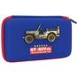 Пенал Cool For School з металевою аплікацією 1 відділення Темно-синій (QT-5795-Blue) - зменшене зображення 1