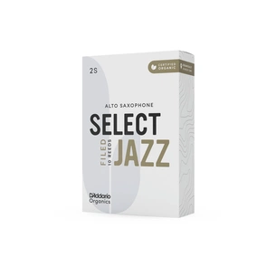 Тростина для саксофона D'Addario Organic Select Jazz - Alto Sax Filed 2S - 10 Pack (ORSF10ASX2S) изображение 1